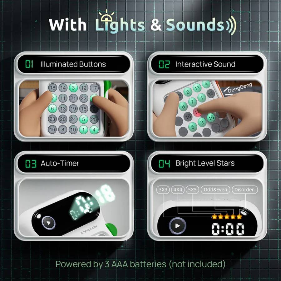 TopBright - Speed Number 3-in-1 STEM Brain Training Game for Kids