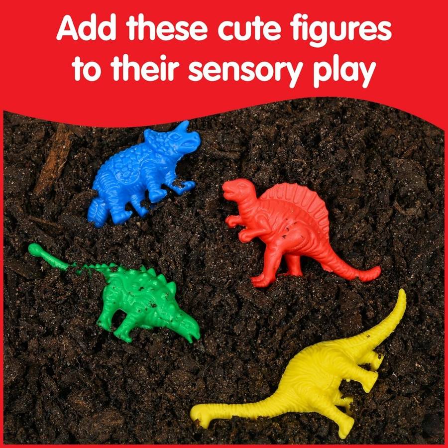 EDX Education - Dinosaur Counters & Tweezer in Jar - 32pc Math Manipulative