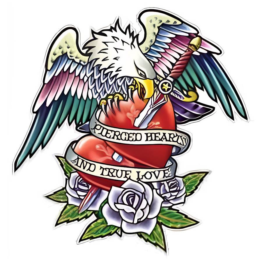 Greenbean - Laptop Sticker EAGLE HEART