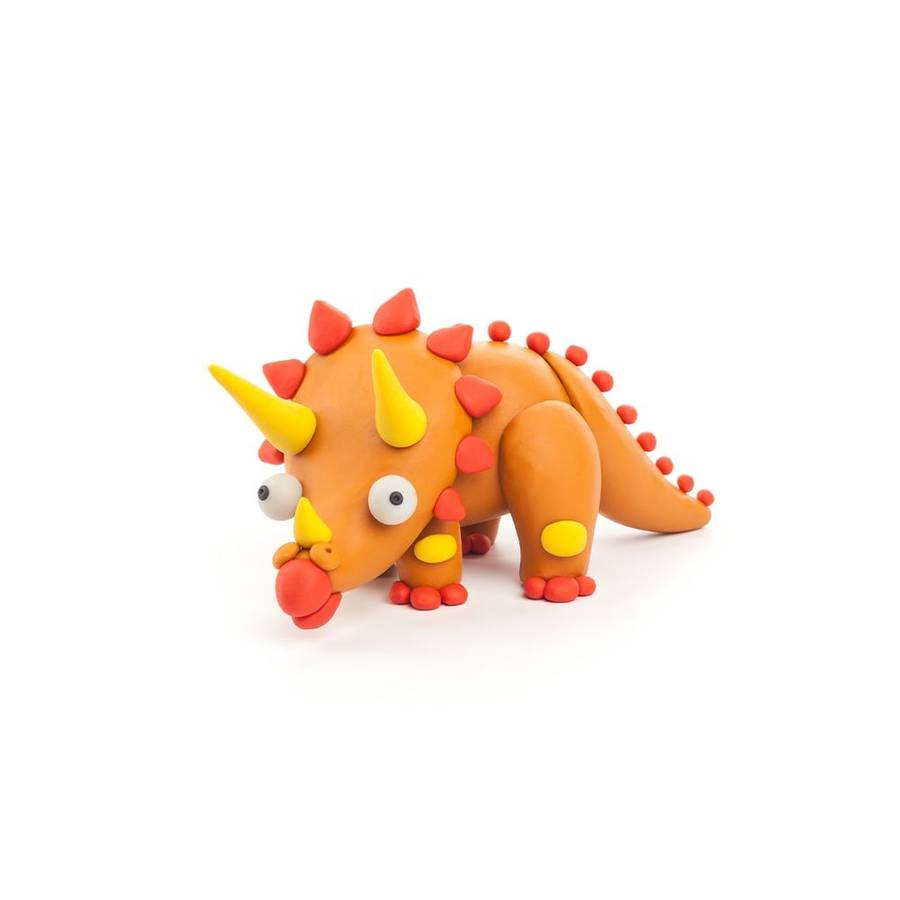 Hey Clay - Modelling Air-Dry Clay with Fun Interactive App - Pterodactylus, Triceratops, Tyrannos...