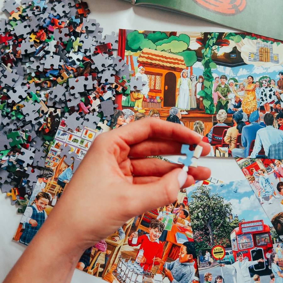 Gibsons - School Days - 4 x 500 Piece Jigsaw Puzzles