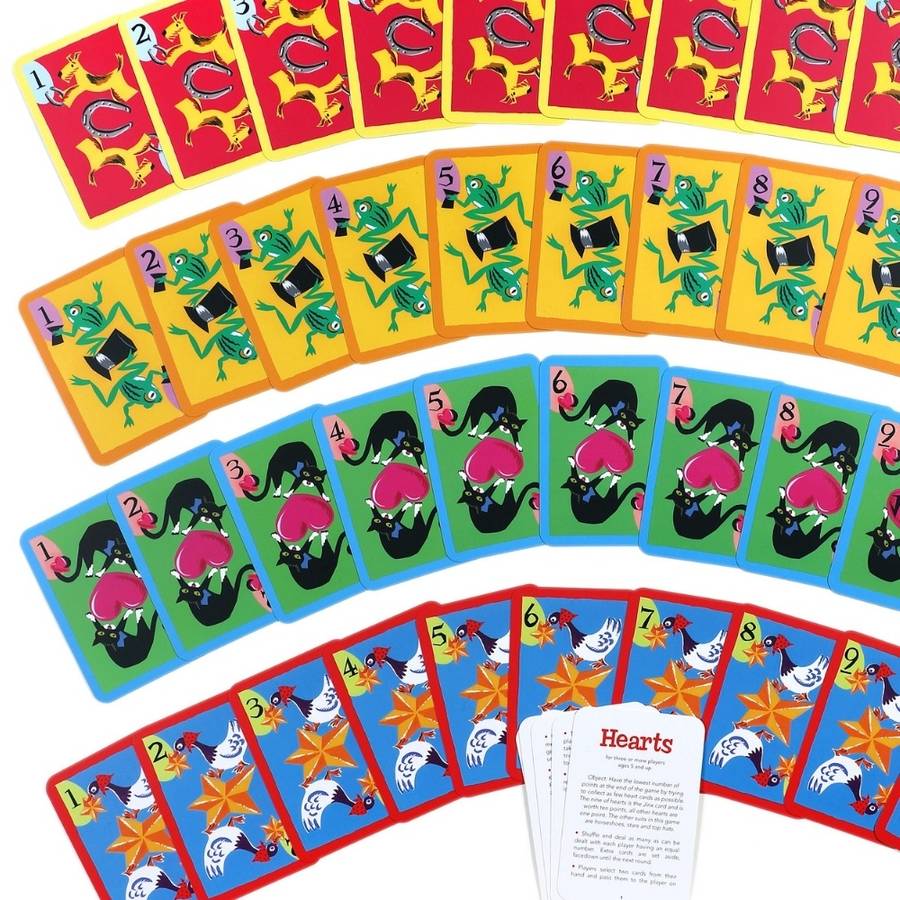 eeBoo - Hearts Playing Cards -**