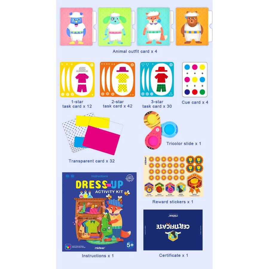 Mideer - Dress-up Activity Kit - Educational Matching Game