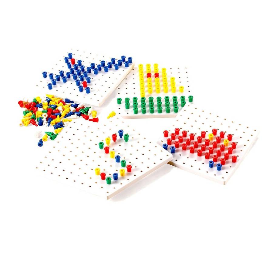 EDX Education - Pegboard Set S 5pc & 1000 Pegs Polybag