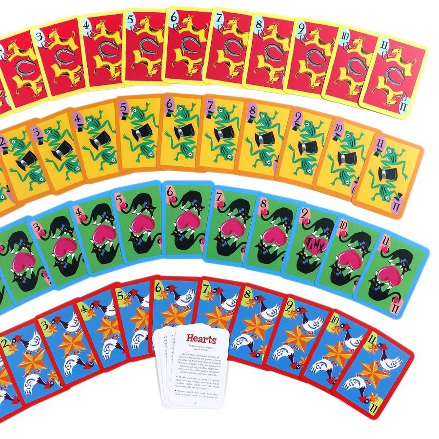 eeBoo - Hearts Playing Cards -**