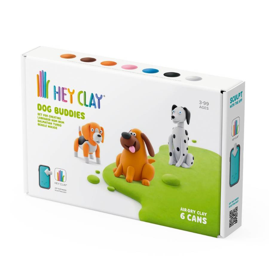 Hey Clay - Modelling Air-Dry Clay with Fun Interactive App - Labrador Nom Nom, Dalmatian Turbo, B...