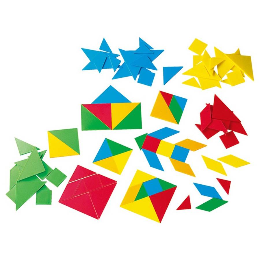 Gigo - Tangrams + 5 Activity Cards 105pc Container