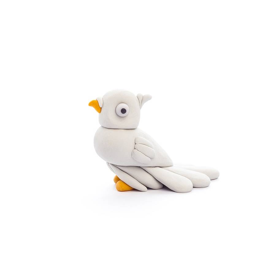 Hey Clay - Modelling Air-Dry Clay with Fun Interactive App - Pheasant, Ara Parrot, Dove, Series B...