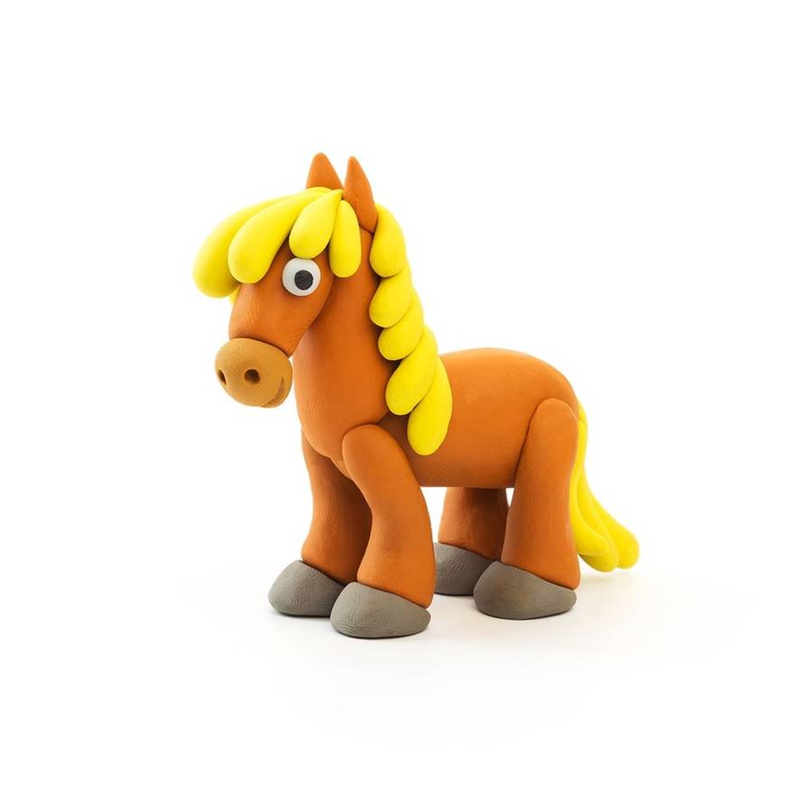 Hey Clay - Modelling Air-Dry Clay with Fun Interactive App - Piggy, Horse, Rabbit, Series Animals...
