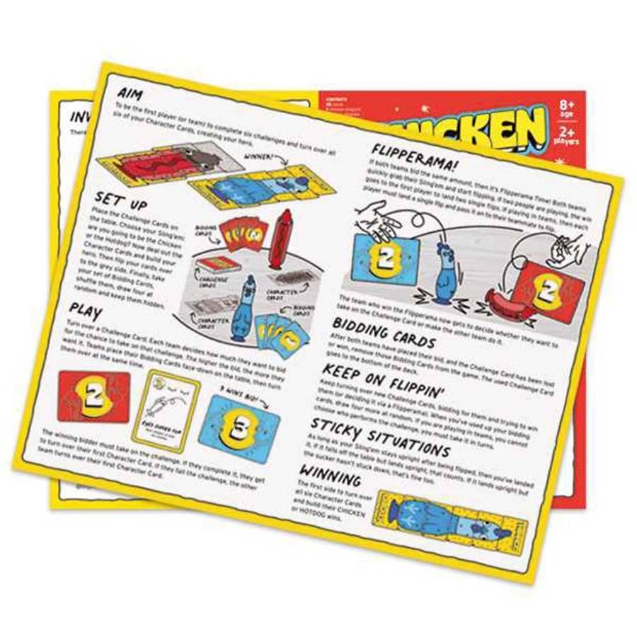 Big Potato Games - Chicken Vs. Hot Dog - Party Game - 2+ Players