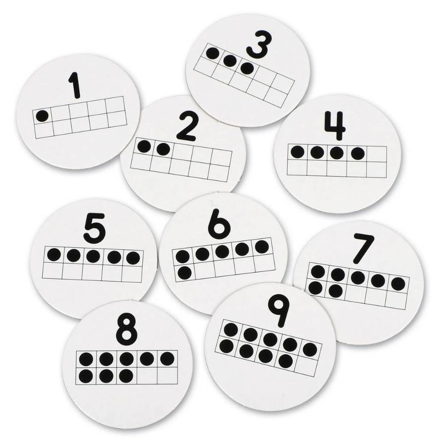 Learning Resources - 10 on the Spot - Ten Frame Maths Bingo Game for Kids