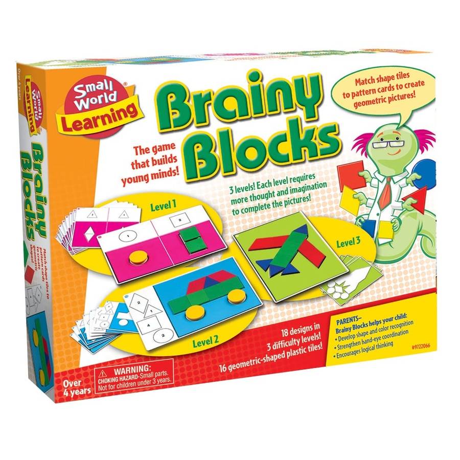 Small World Toys - Brainy Blocks - 34pcs -**