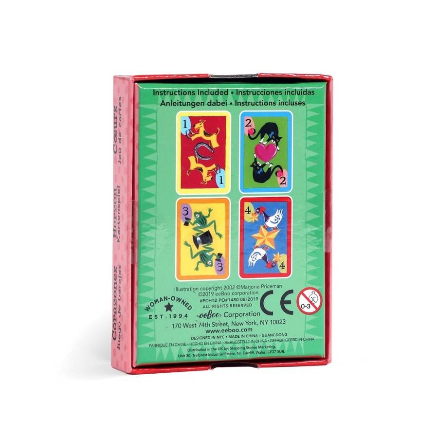 eeBoo - Hearts Playing Cards -**