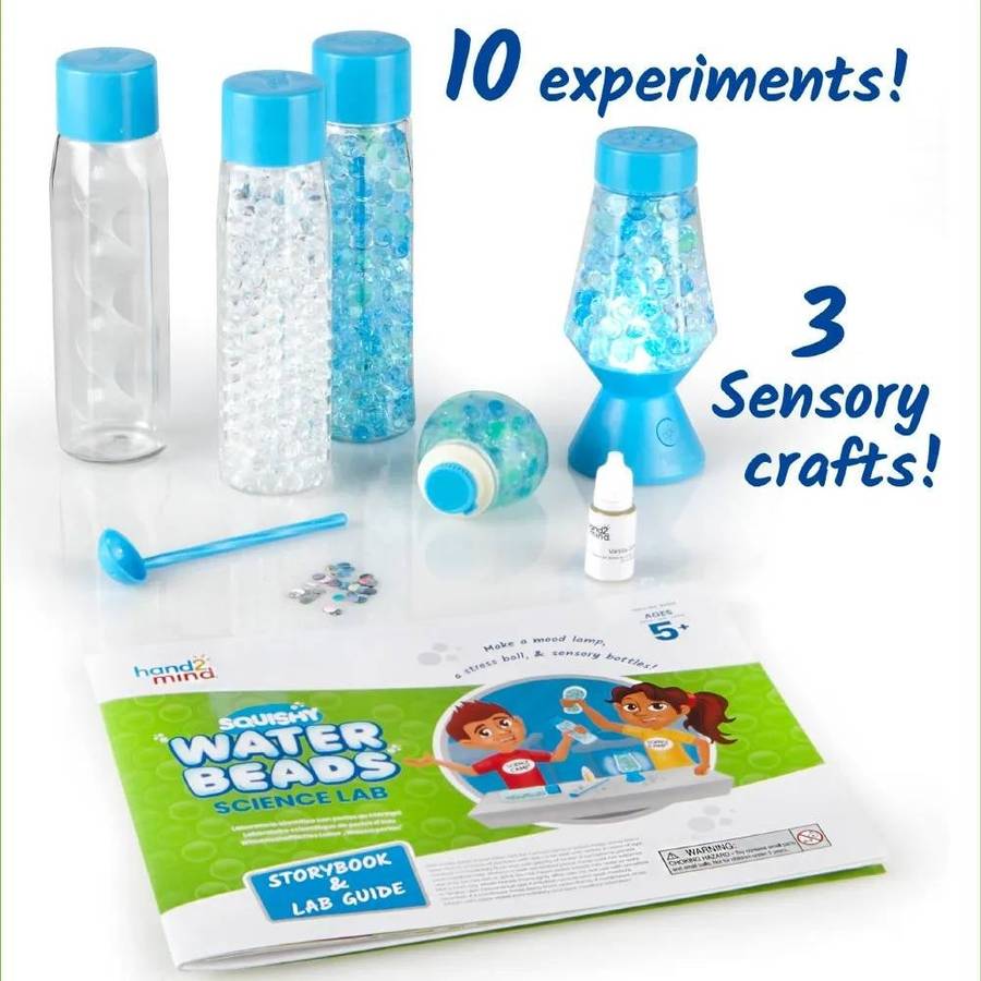 Hand2Mind - Squishy Water Beads Science Lab - STEM Sensory Activity Kit