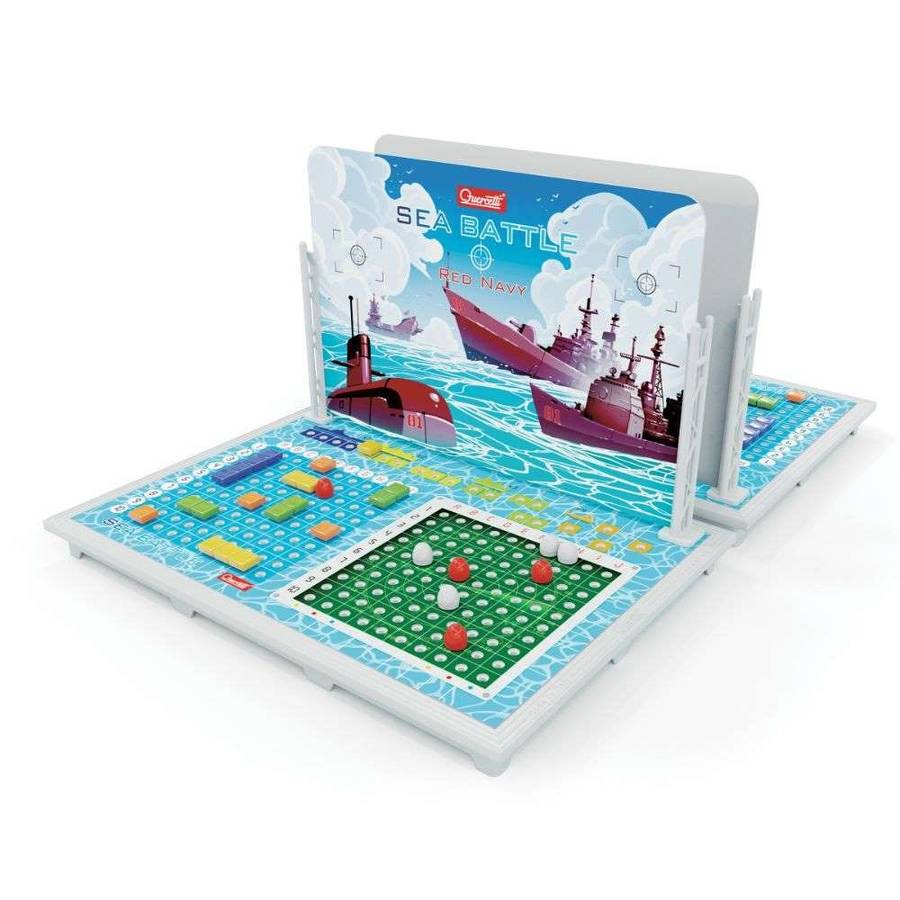 Quercetti - Sea Battle Strategy Game - Classic Battleship-Style Logic Game