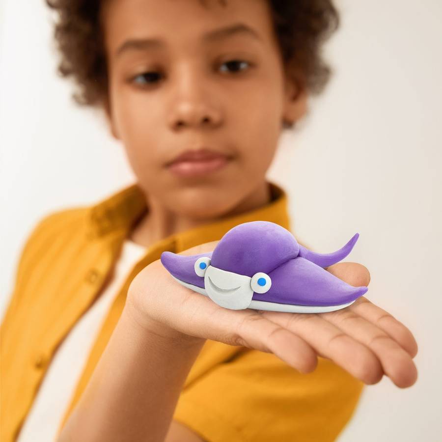 Hey Clay - Modelling Air-Dry Clay with Fun Interactive App - Shark, Octopus, Stingray, Series Oce...