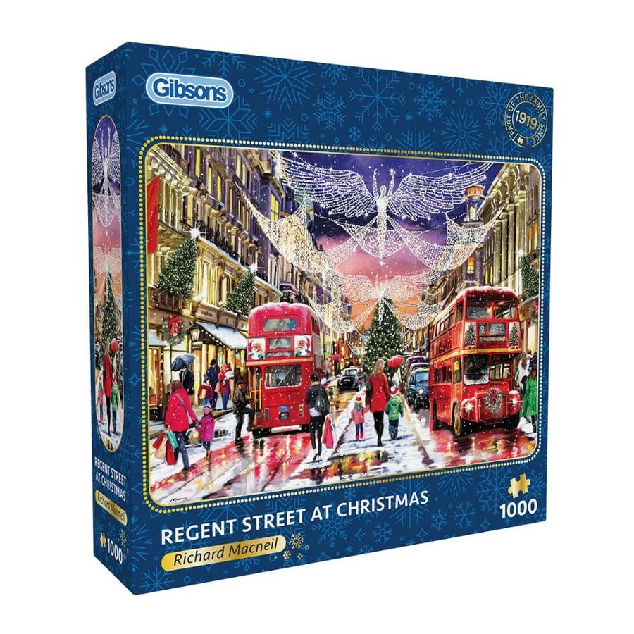 Gibsons - Regent Street at Christmas - 1000 Piece Jigsaw Puzzle