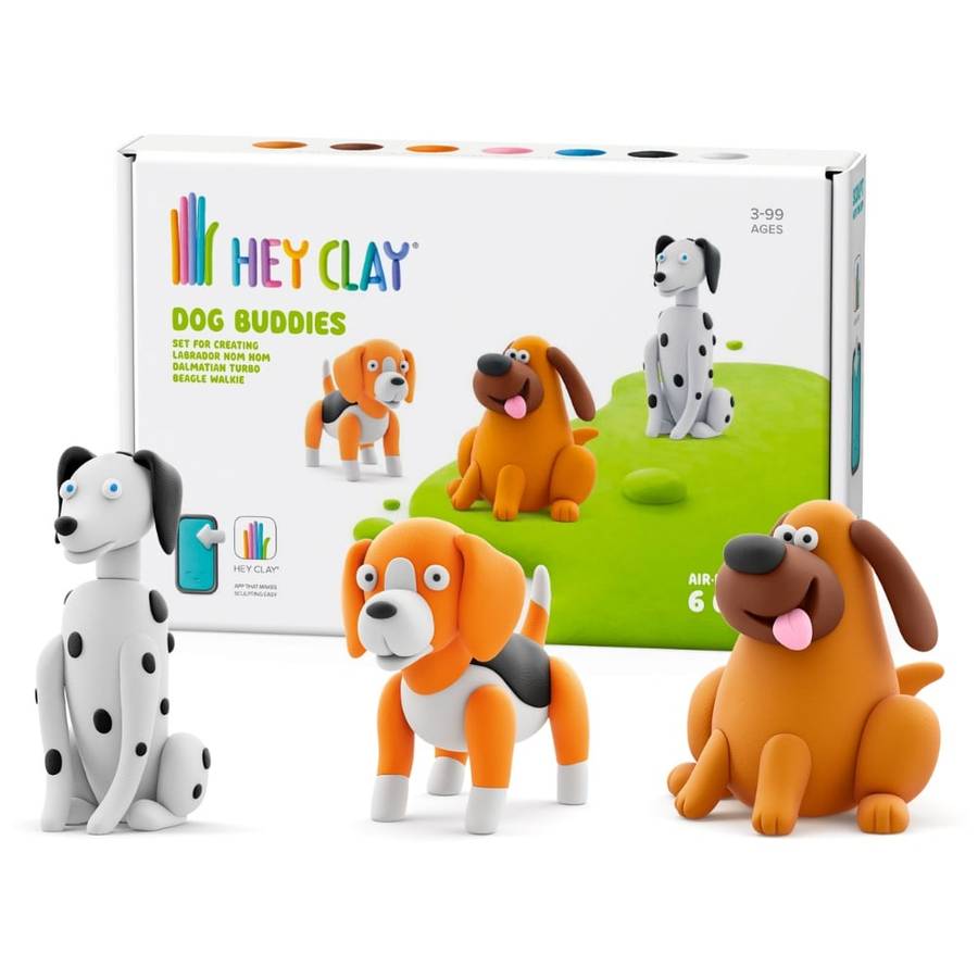Hey Clay - Modelling Air-Dry Clay with Fun Interactive App - Labrador Nom Nom, Dalmatian Turbo, B...