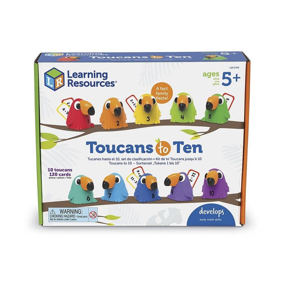 Learning Resources - Toucans to Ten Addition & Subtraction Maths Game for Kids Ages 5+