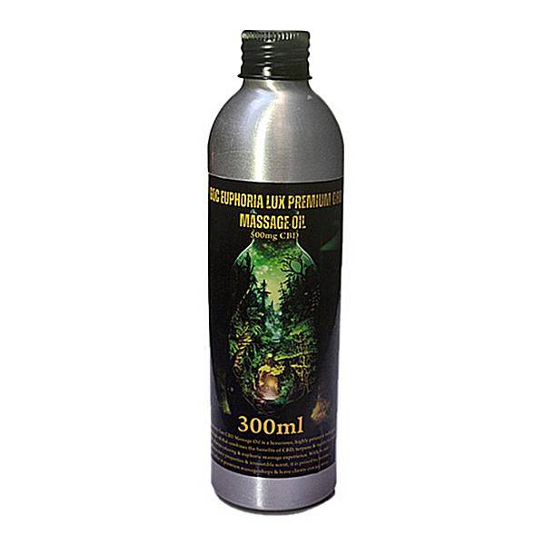 GQC EuphoriaLux Full Spectrum 500mg CBD Massage Oil (300ml)