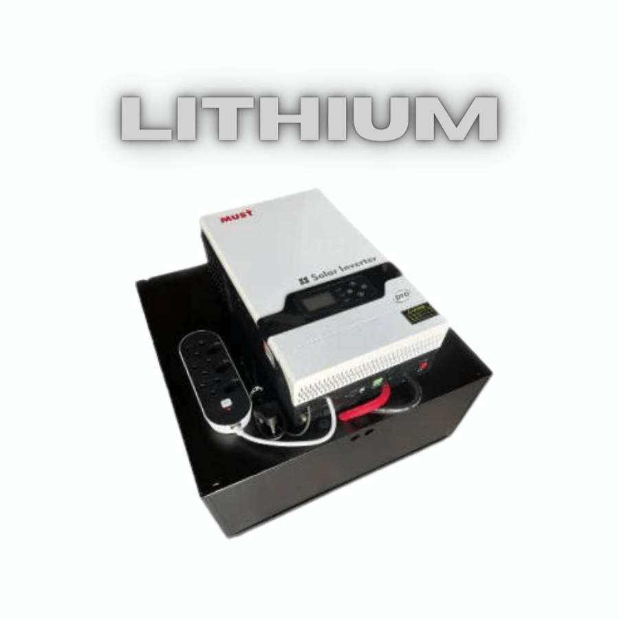 5.2KVA / 5200W MUST Portable Plug And Play Power System + 5.43kWh Lithium Battery / MPPT