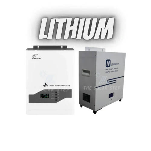 5KVA 48V Hybrid Inverter Combo + 4.8KVA N-ENERGY Lithium Battery