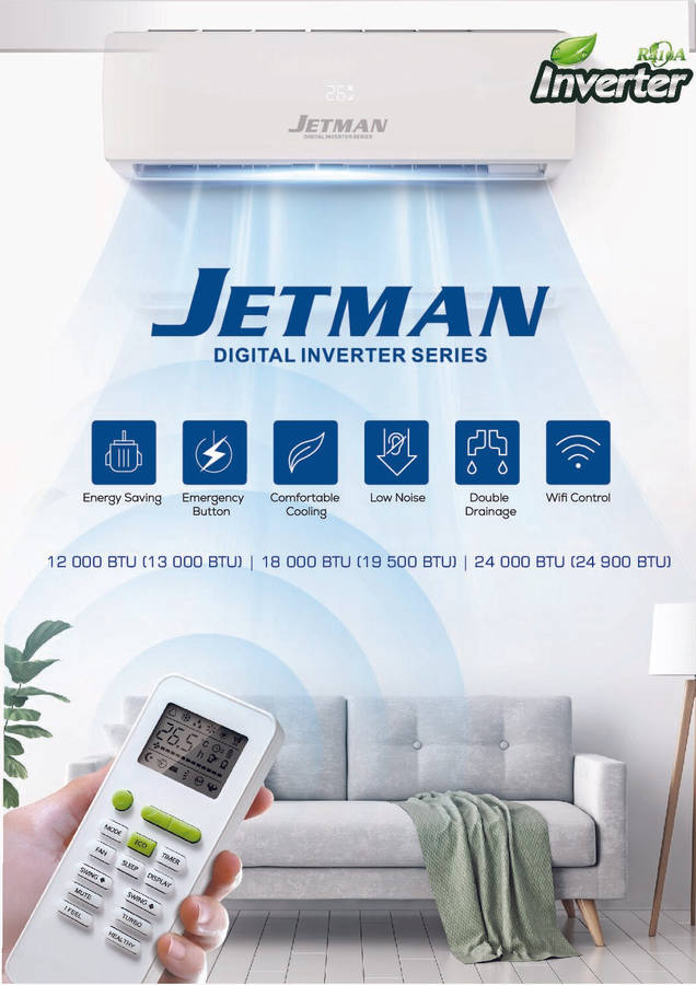 JETMAN Aircon Digital Split Inverter 12000 BTU