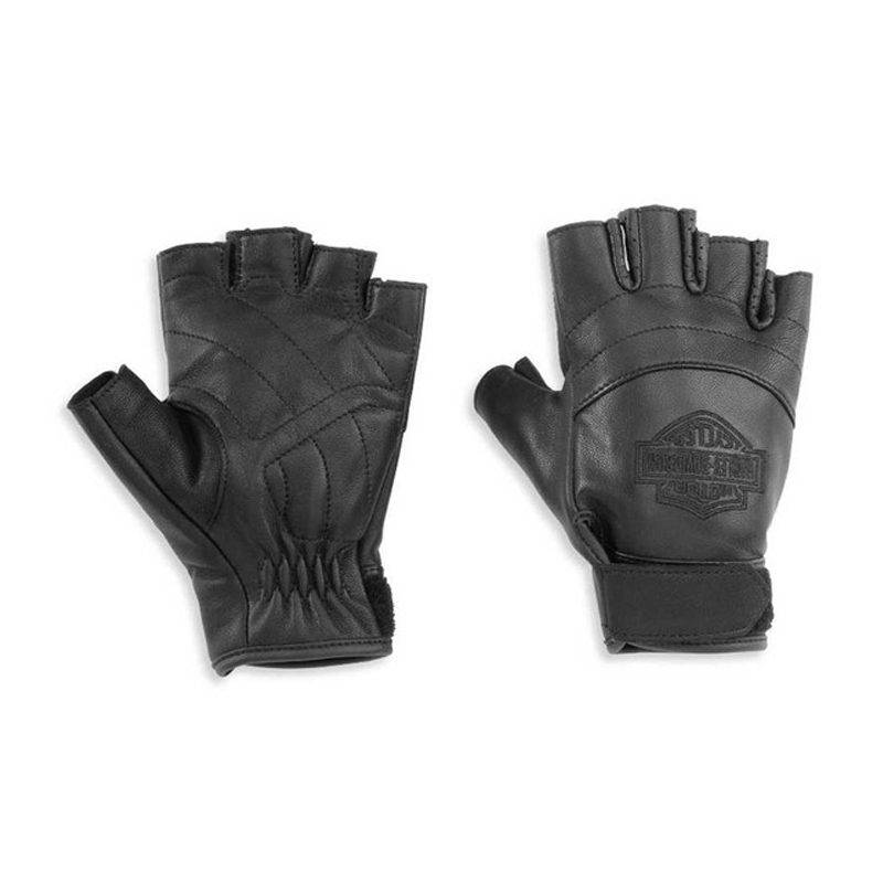 Women's Miss Enthusiast Mesh & Leather Fingerless Glove - S