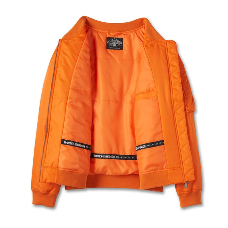 Women's 120th Anniversary Bomber Jacket - Orange - S