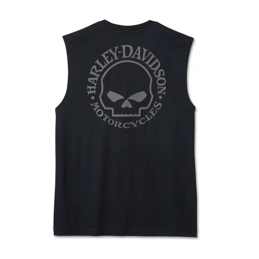 Men's Willie G Skull Muscle Tee - Black Beauty - 3XL 3XL