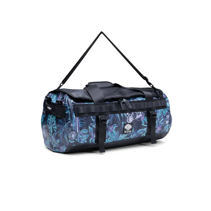 Reyn Spooner Hawaiian Waterproof Duffel Bag - Black