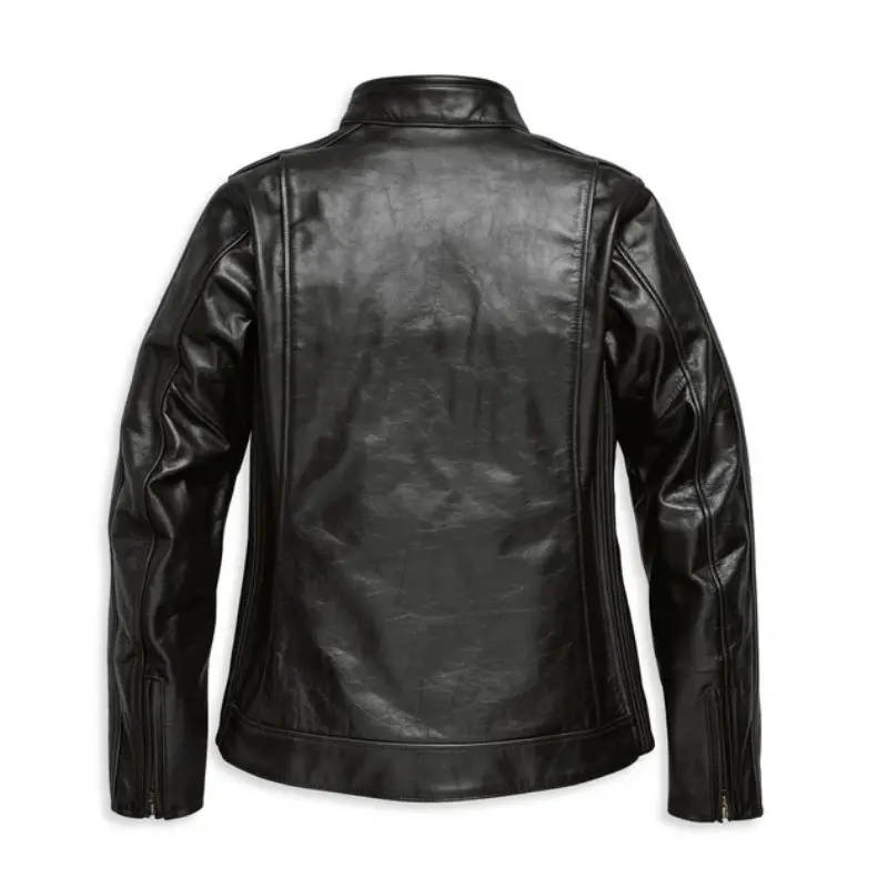 Women's Enodia Leather Riding Jacket - XL