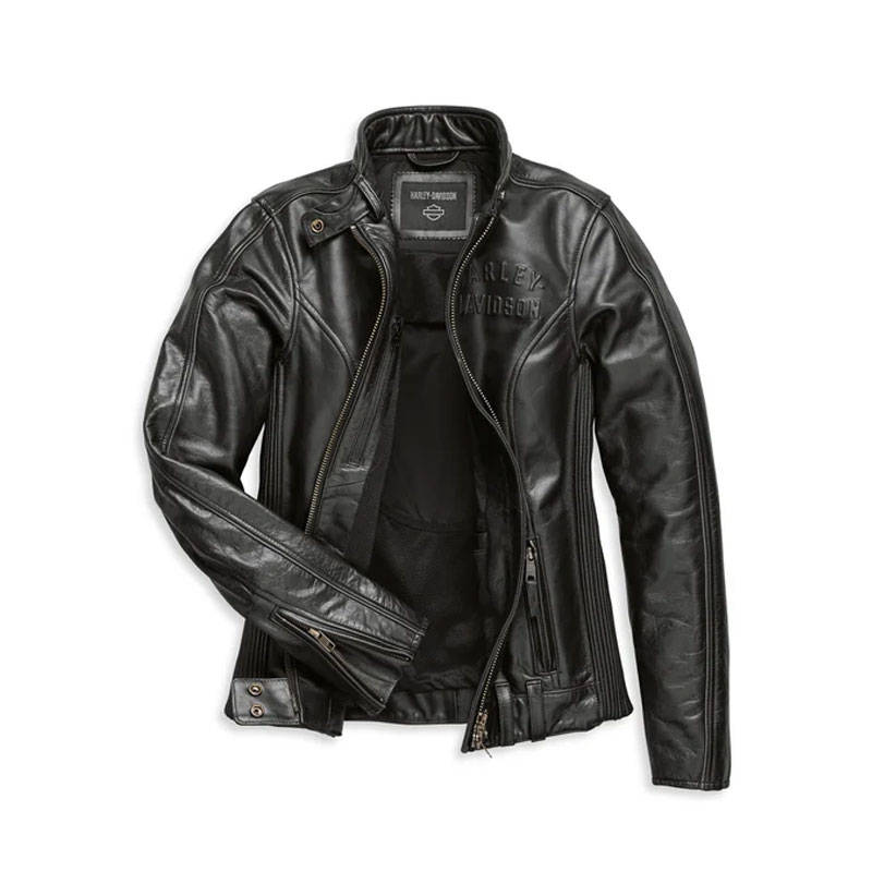 Women's Enodia Leather Riding Jacket - XL
