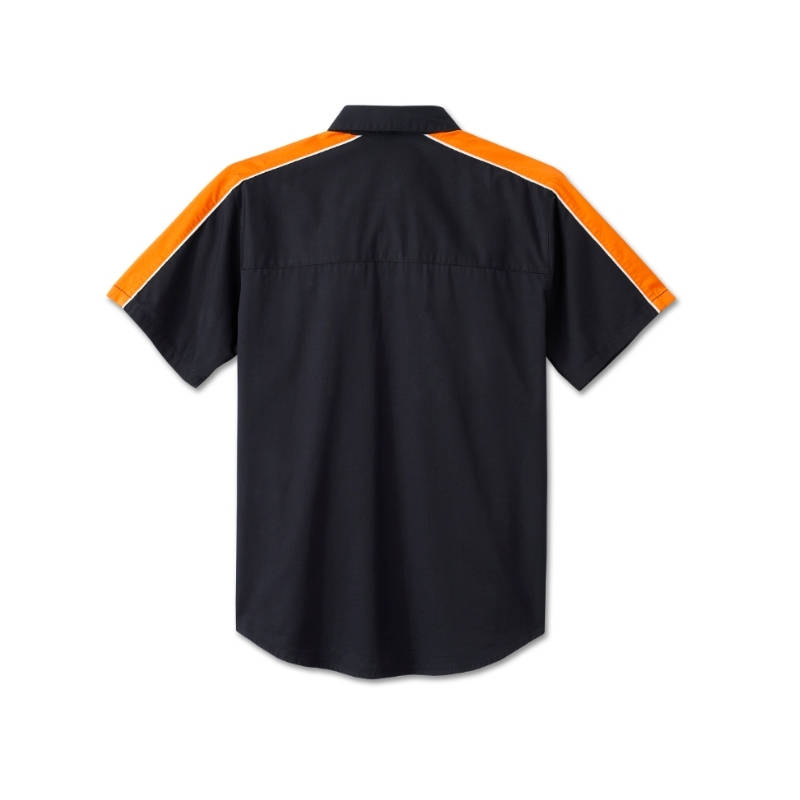Men's Stacked Bar & Shield Long Sleeve Shirt - 2XL