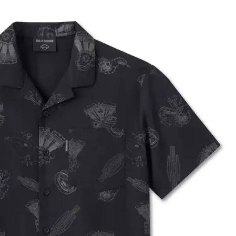 Men's Engine Aloha Short Sleeve Shirt - 2XL