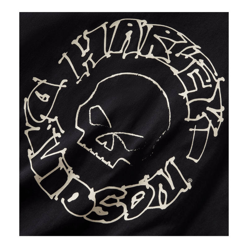 Willie G Circle Skull Sketch Art Muscle Tee - S