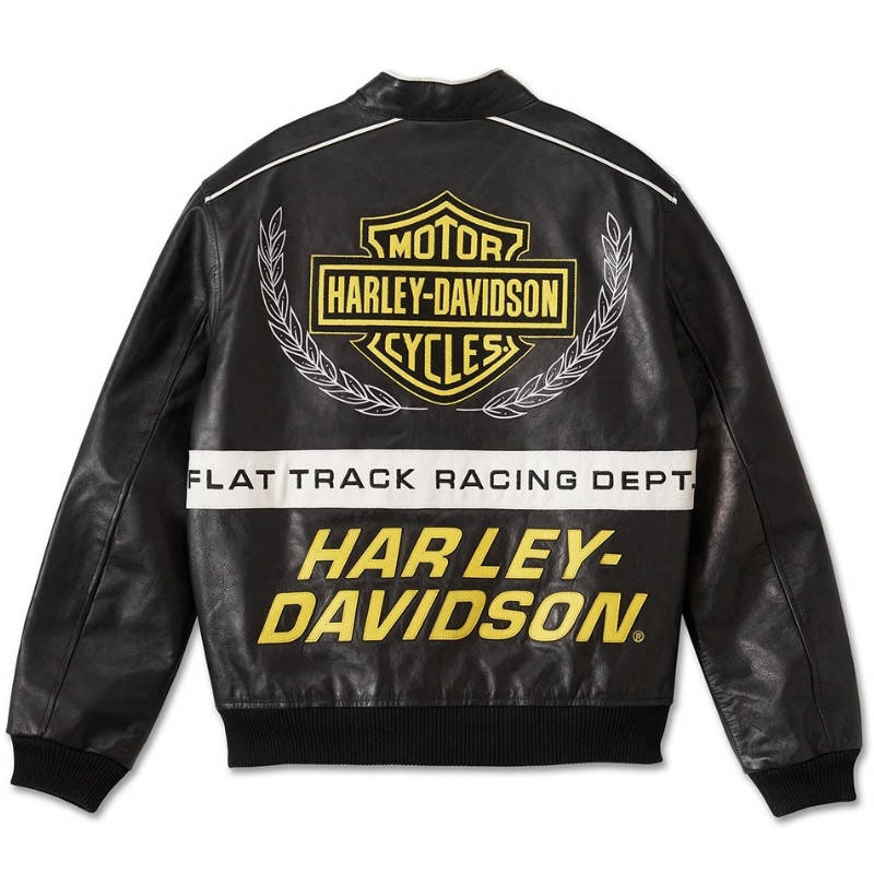 Men's Start Your Engines Leather Racing Jacket - S