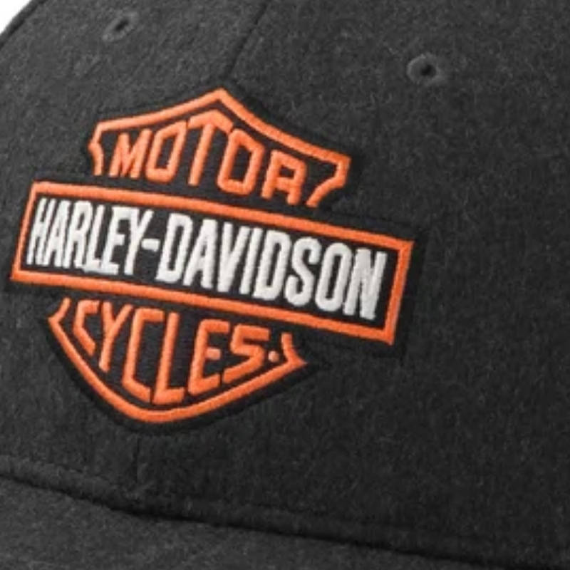 Bar & Shield Wool Strapback Cap