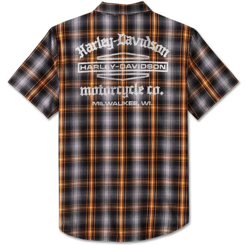Men's Staple Short Sleeve Shirt - Plaid - 3XL