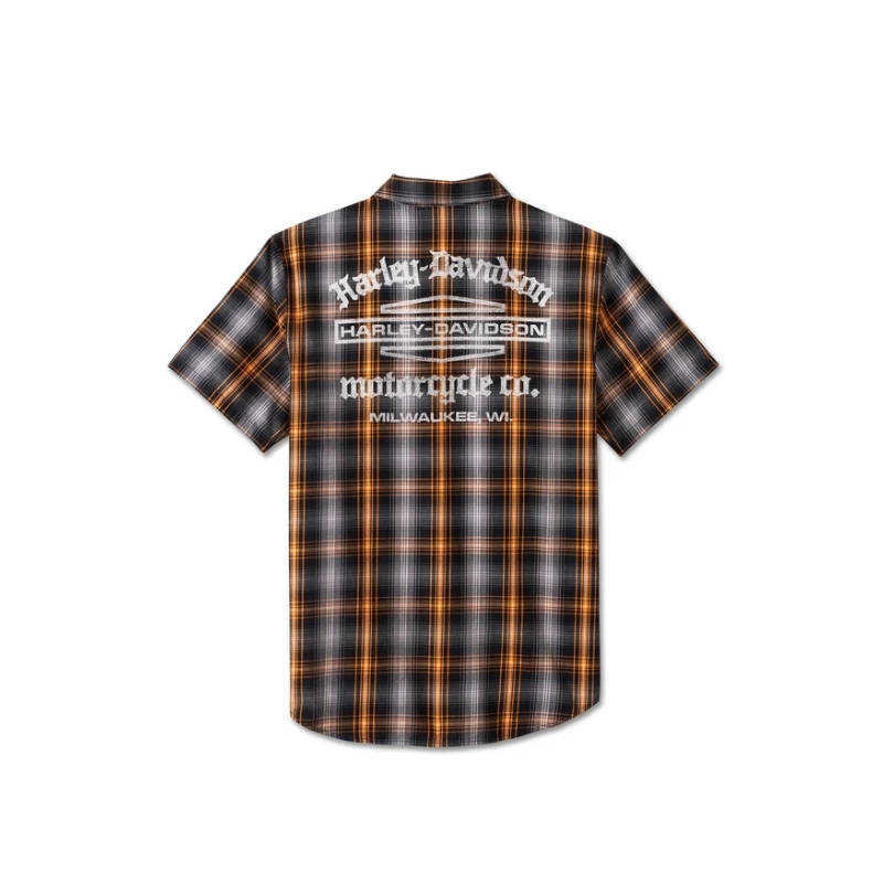 Men's Staple Short Sleeve Shirt - Plaid - 3XL
