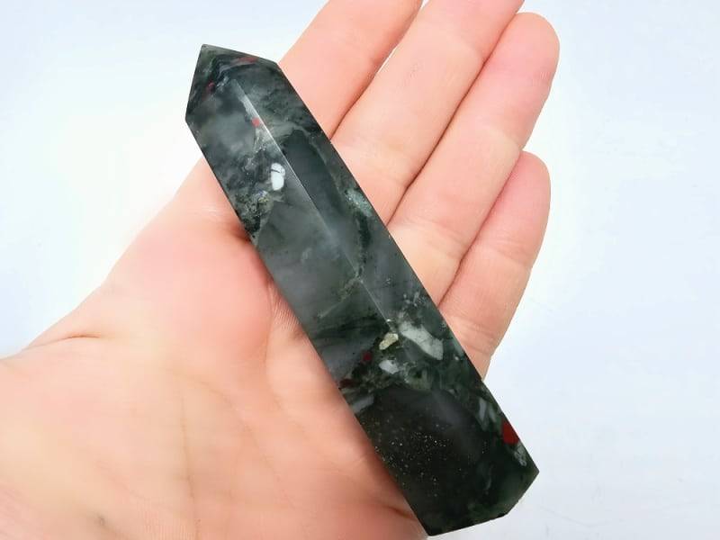 African Bloodstone Polished Point B (79.8g)
