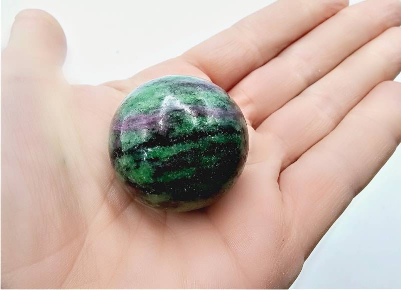 Ruby Zoisite Sphere (10cm Circumference)