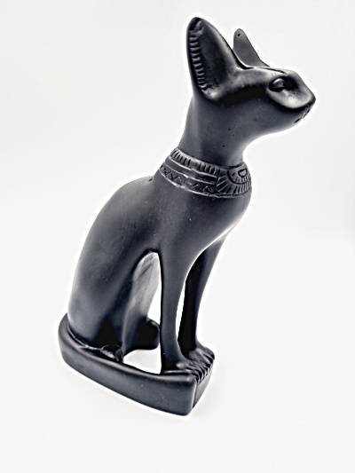 Egyptian Black Cat Statue Bastet L (20cm)