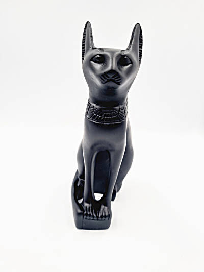 Egyptian Black Cat Statue Bastet L (20cm)