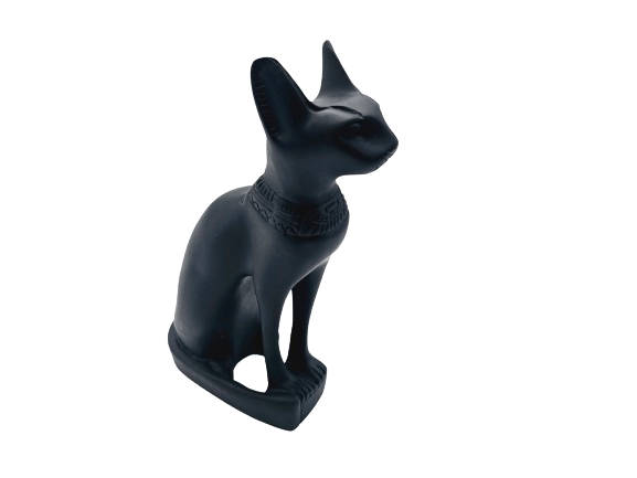 Egyptian Black Cat Statue Bastet L (20cm)