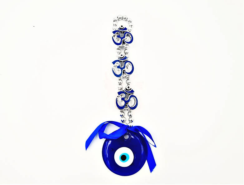 Glass Evil Eye &amp; Om Sign (26cm)