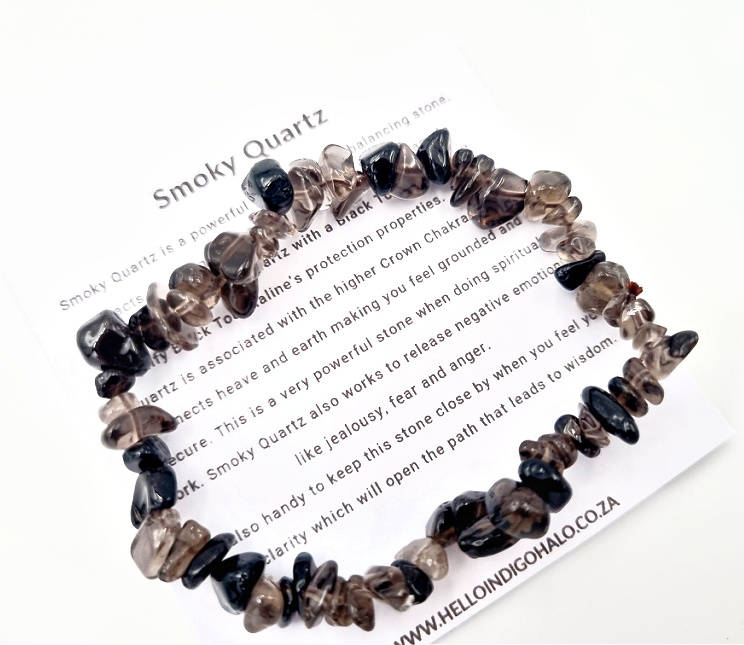 Smoky Quartz Chips Bangle
