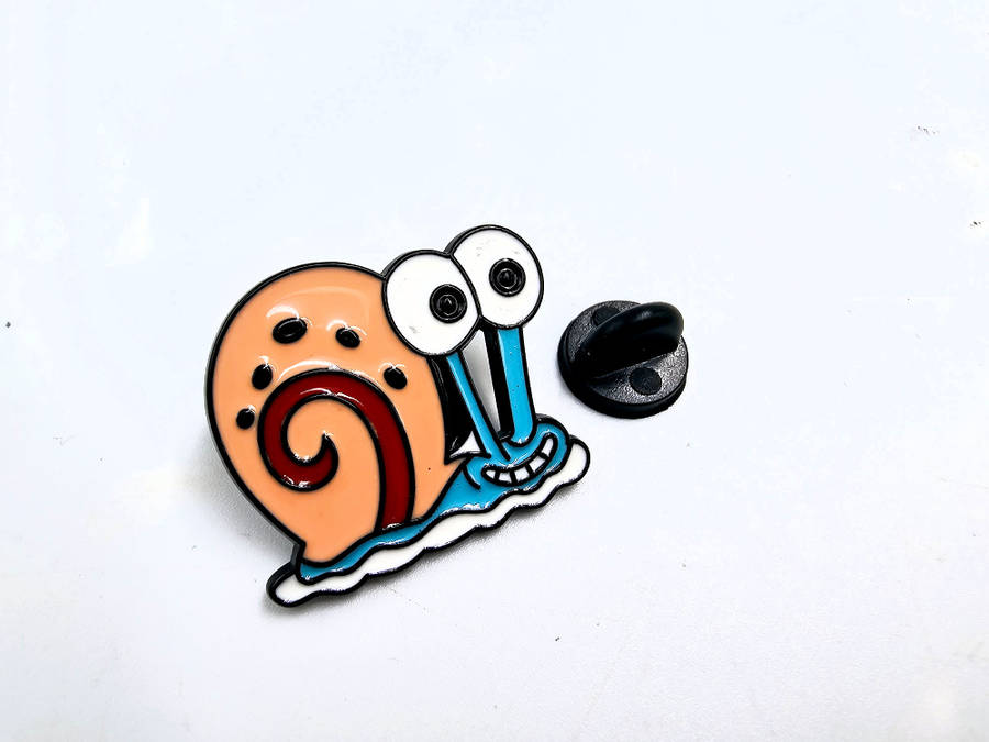 Cartoon Snail Pin Badge