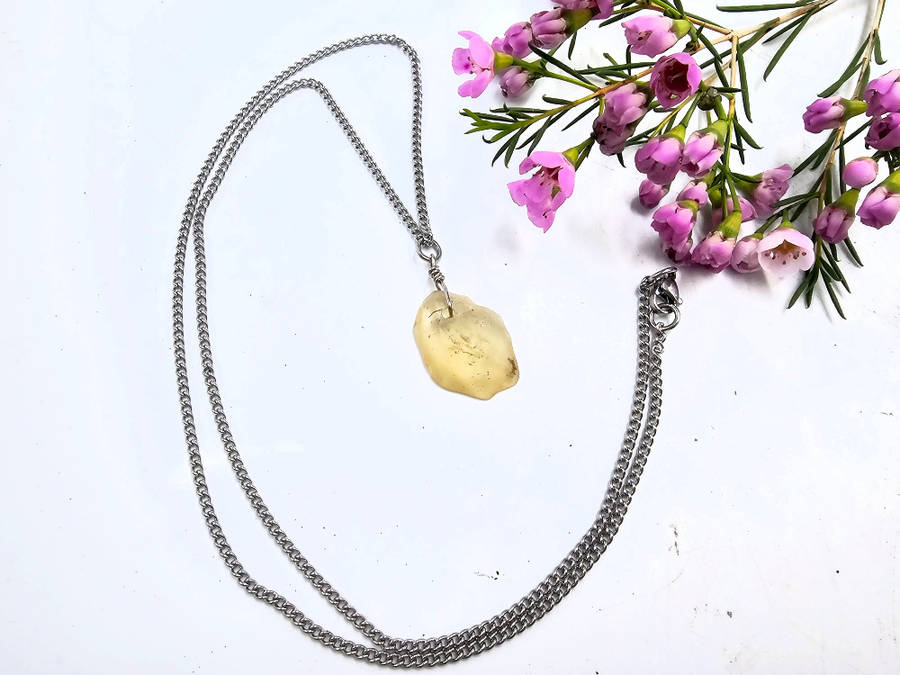 Libyan Desert Glass Necklace A (3g)