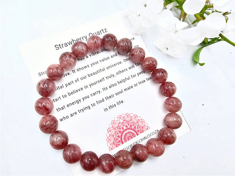 Strawberry Quartz Bangle (8mm)